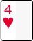 4 de corazones